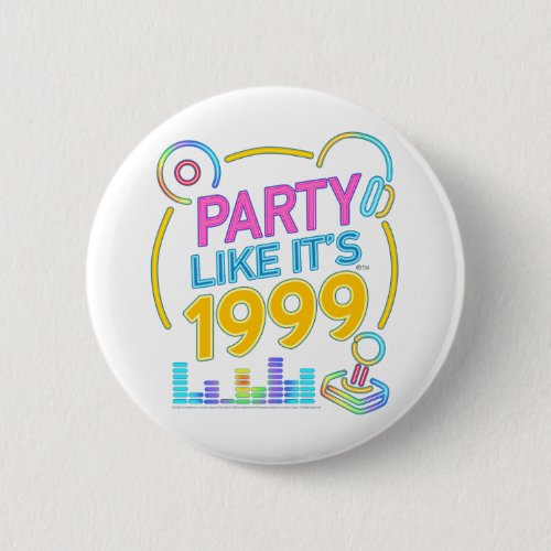 Party Like It’s 1999®™ – Neon Soundtrack Button