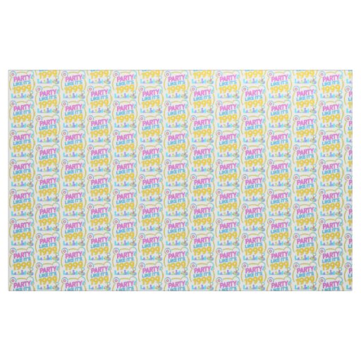 Party Like It’s 1999®™ – Neon Soundtrack Fabric