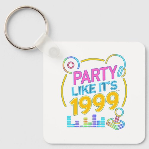 Party Like It’s 1999®™ – Neon Soundtrack Keychain