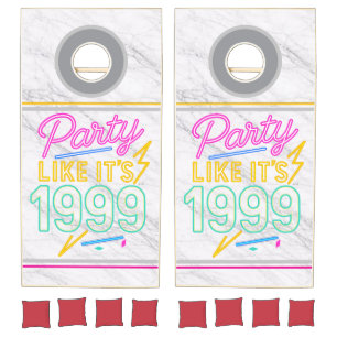 Party Like It’s 1999®™ – Neon Voltage Cornhole Set