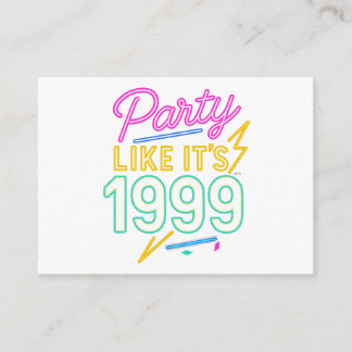 Party Like It’s 1999®™ – Neon Voltage Enclosure Card