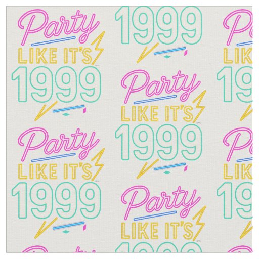 Party Like It’s 1999®™ – Neon Voltage Fabric