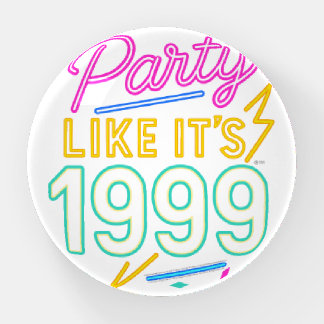 Party Like It’s 1999®™ – Neon Voltage Paperweight