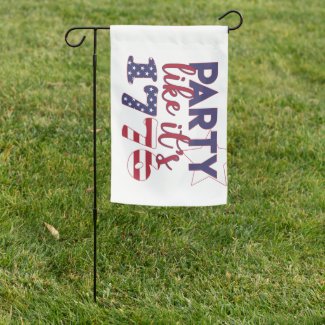 Party like it's 1776 - American Flag Typography