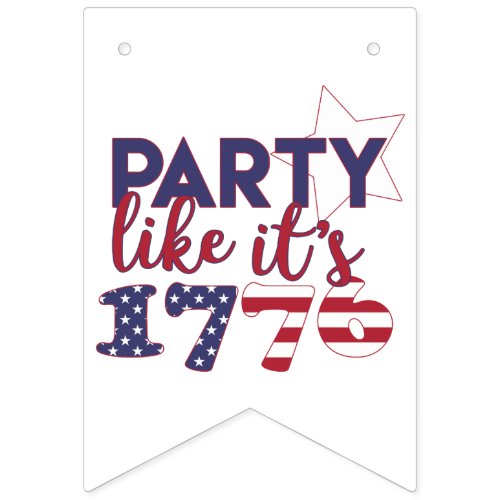 Party like its 1776 _ American Flag Typography