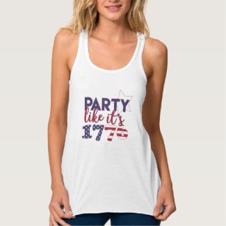 Party like it's 1776 - American Flag Typography