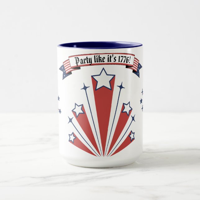 "Party Like It's 1776!" Coffee/Tea Mug (Center)