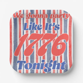 Party like it's 1776 tonight paper plates