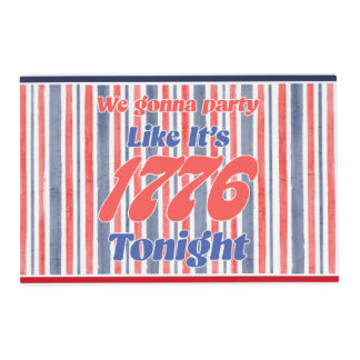 Party like it's 1776 tonight placemat
