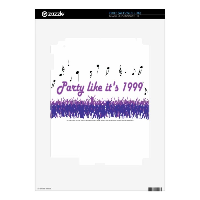 Party Like It's 1999   Purple People Skin For iPad 2