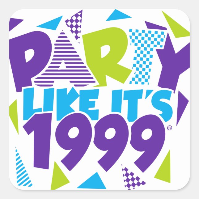 Party Like It's 1999®™ Sticker - Design 01 (Front)