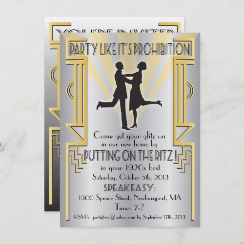 Party like its prohibition Invitation
