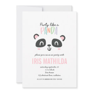 Party like panda bright multicolor birthday