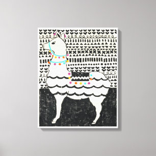 Party Llama Canvas Print