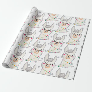 Party Llama Cute Nursery Baby New Born Gift Wrapping Paper
