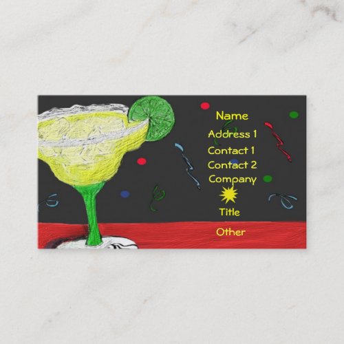 Festive Margarita Business/Profile Card Business Cards