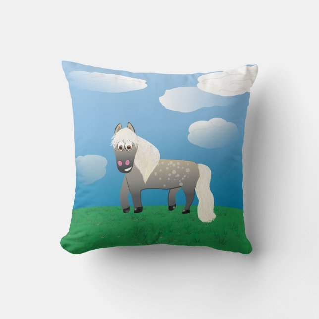 Party Marty! Throw Pillow (Front)