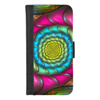 Party Melt Colorful Abstract Spiral iPhone 8/7 Wallet Case