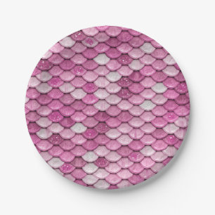 party mermaid, mermaid scales, fish scales, glitte paper plates