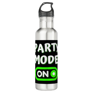 Party Mode On Stainless Steel Water Bottle
