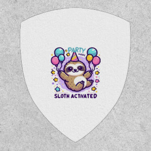 Party Mode Sloth Activated Birthday Balloon Sloth Patch