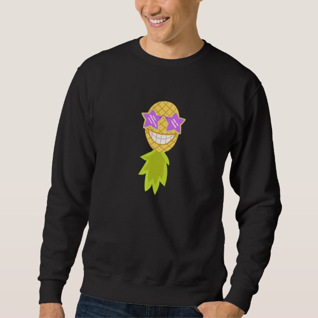 Party Mode Upside Down Pineapple Swinger Vanilla S Sweatshirt (Front)