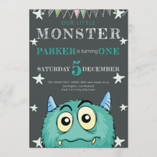 Party Monster Kids Birthday Invitation