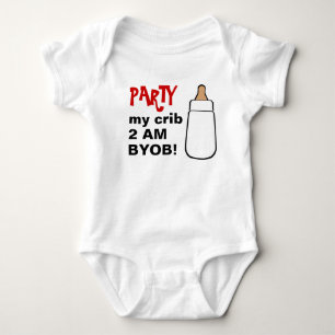 Party my crib 2AM BYOB baby bodyshirt Bodysuit