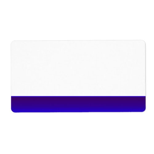 Party Name Tag Label blue