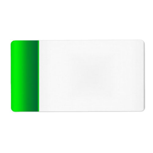 Party Name Tag Label green