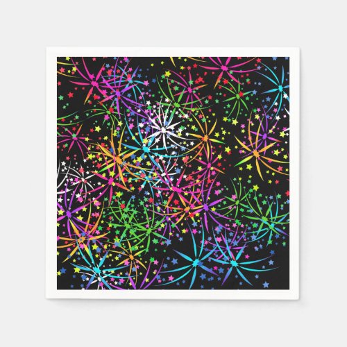 Party Napkin rainbow fireworks  Lighthouse Route