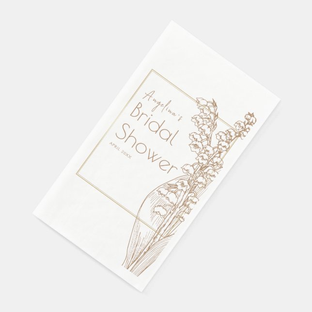 Party Napkins for a bride shower. (Corner)