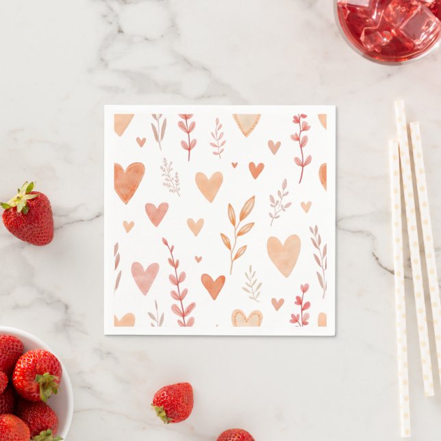 Party napkins Happy Valentine's Day (Insitu)
