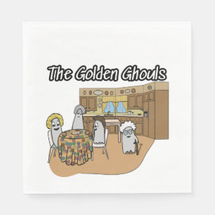 Party Napkins with Golden Girls as Ghosts