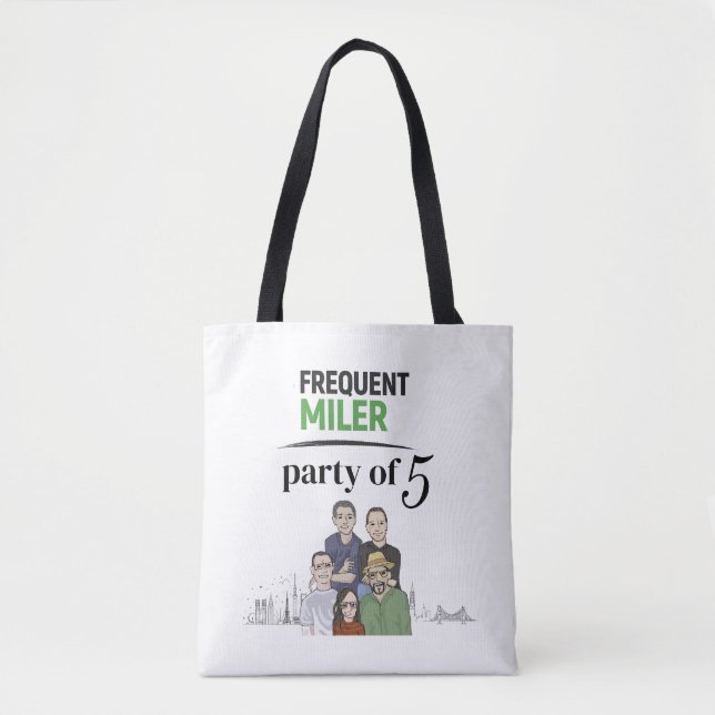 party of 5 tote bag (Front)