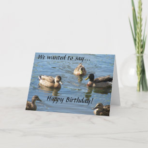 Party of Ducks Birthday Card