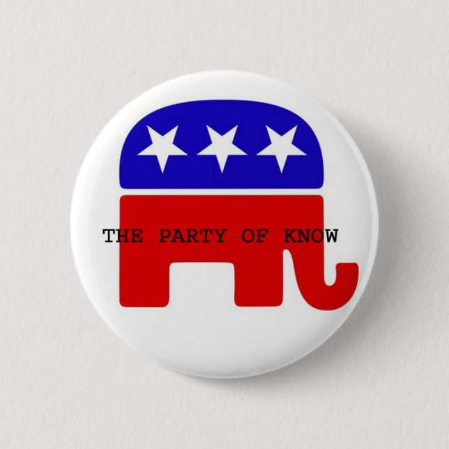 PARTY OF KNOW BUTTON (Front)