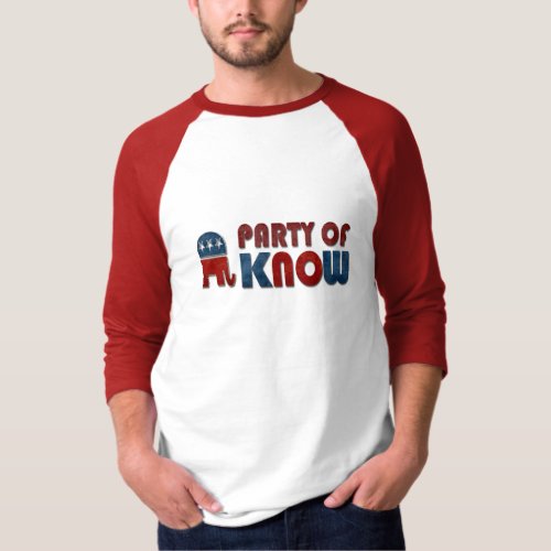 Party of Know Funny GOP T_Shirt