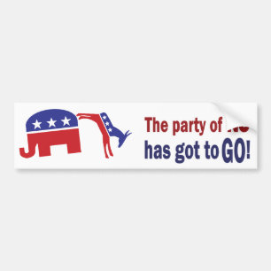 Party of No Bumper Sticker
