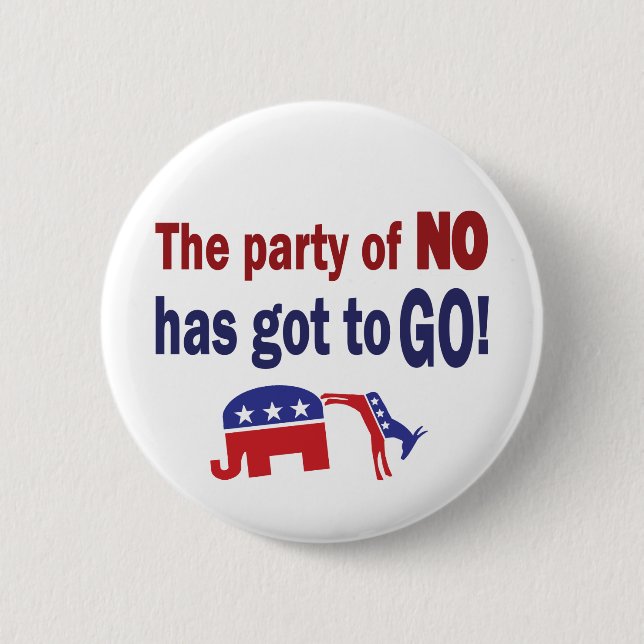 Party of No Button (Front)