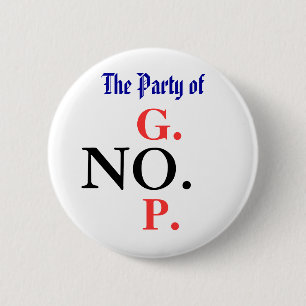 Party of NO Pinback Button
