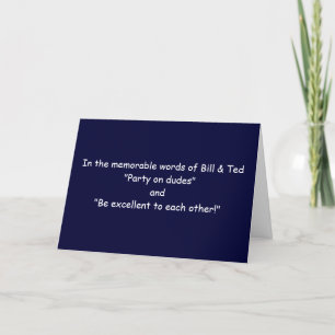 "PARTY ON DUES" BIRTHDAY WISHES CARD