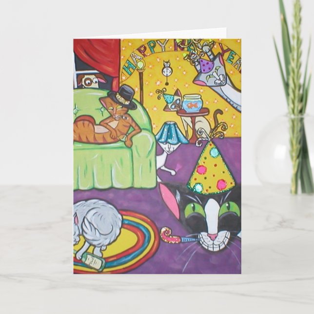 Party On! Holiday Card (Front)