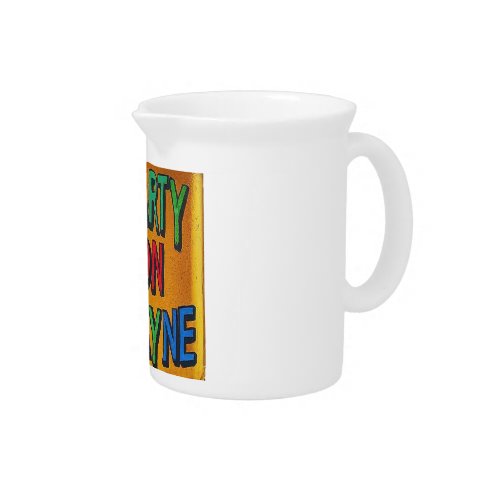 Party On Wayne Multicolored Pitcher Design