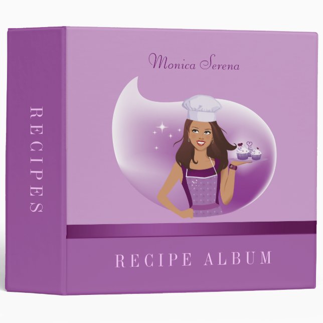 Party Organizer or Recipe Binder Template (Front/Spine)