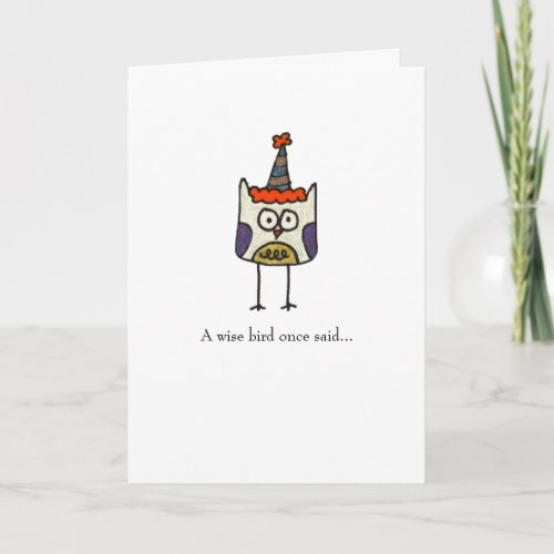 Party Owl Greeting Card