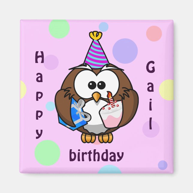 party owl magnet (Front)