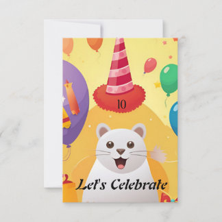 "Party Palooza: Birthday Invitation