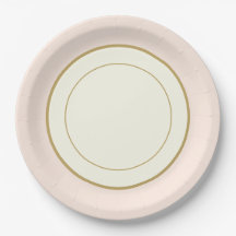 Party Paper China-look Plate Rimmed