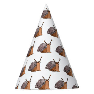 Party Paper Hats with Snails